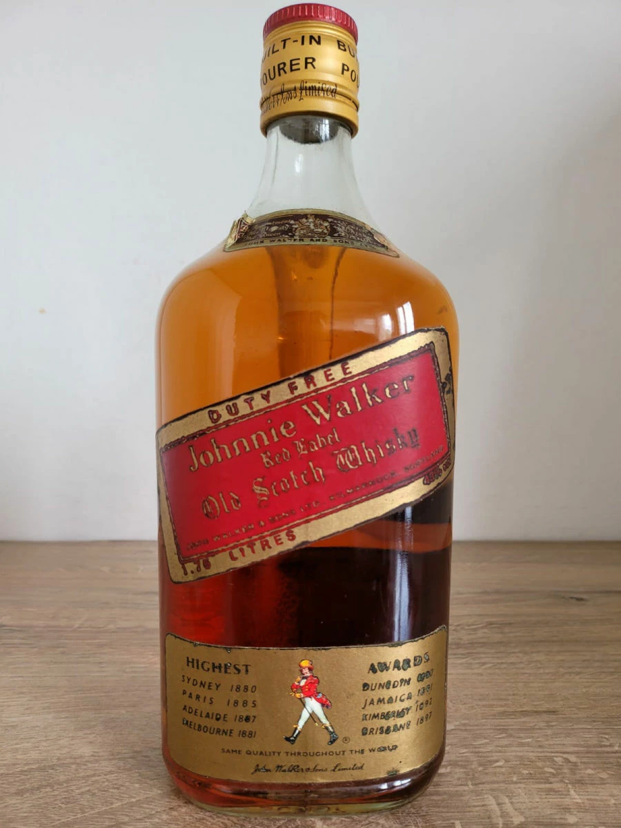 Vendora Johnnie Walker Red Label 1.75L Vintage Συλλεκτικό Μπουκάλι Whiskey