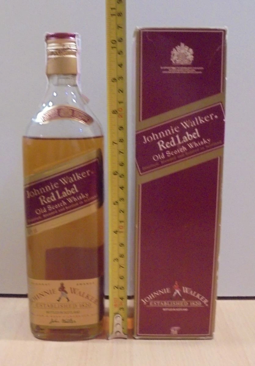 Vendora Johnnie Walker Scotch Whisky Red Label 700ml από την δεκαετία του '90 καινούριο με το κουτί του - Image 9