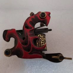 Vendora Tattoo Red Dragon Machine Gun - Μοτερ Τατουαζ