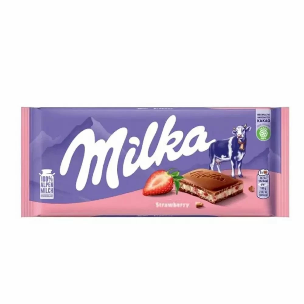Vendora ΣΟΚΟΛΑΤΑ MILKA STRAWBERRY 100gr