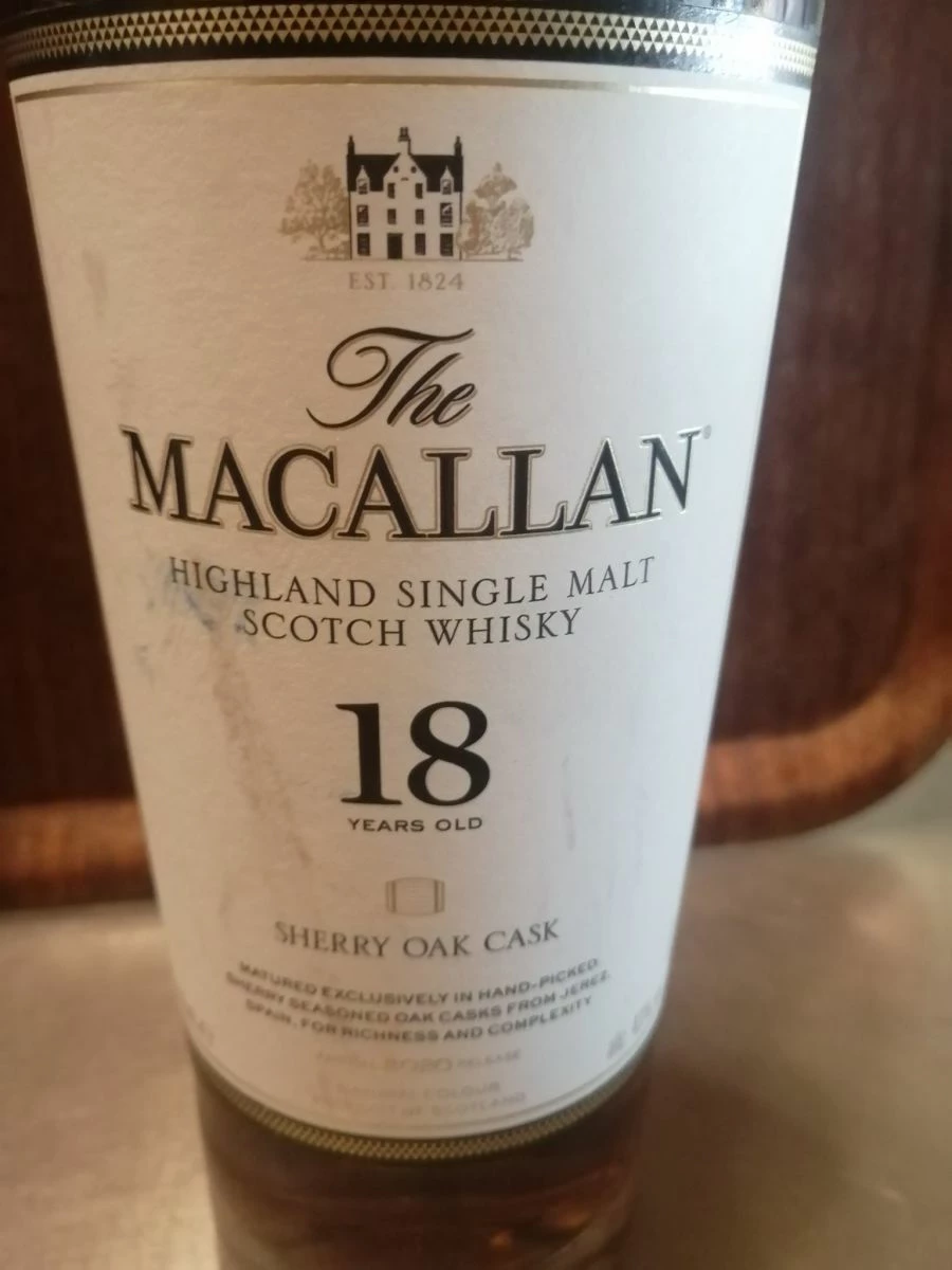 Vendora Macallan Sherry Oak Whiskey 18 Year Old ποτό - Image 2