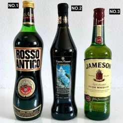 Vendora 'ROSSO ANTICO' VERMOUTH 1 Litre Εμφιάλωσης 1990 + 'CAPTAIN ROUSSOS' VINSANTO SANTORINI SWEET WINE 750ml Εμφιάλωσης 2003 + JAMESON TRIPLE DISTILLED IRISH WHISKEY 700ml Εμφιάλωσης 2004