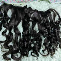 Vendora 2 Extensions μπούκλα καστανό συνθετικές