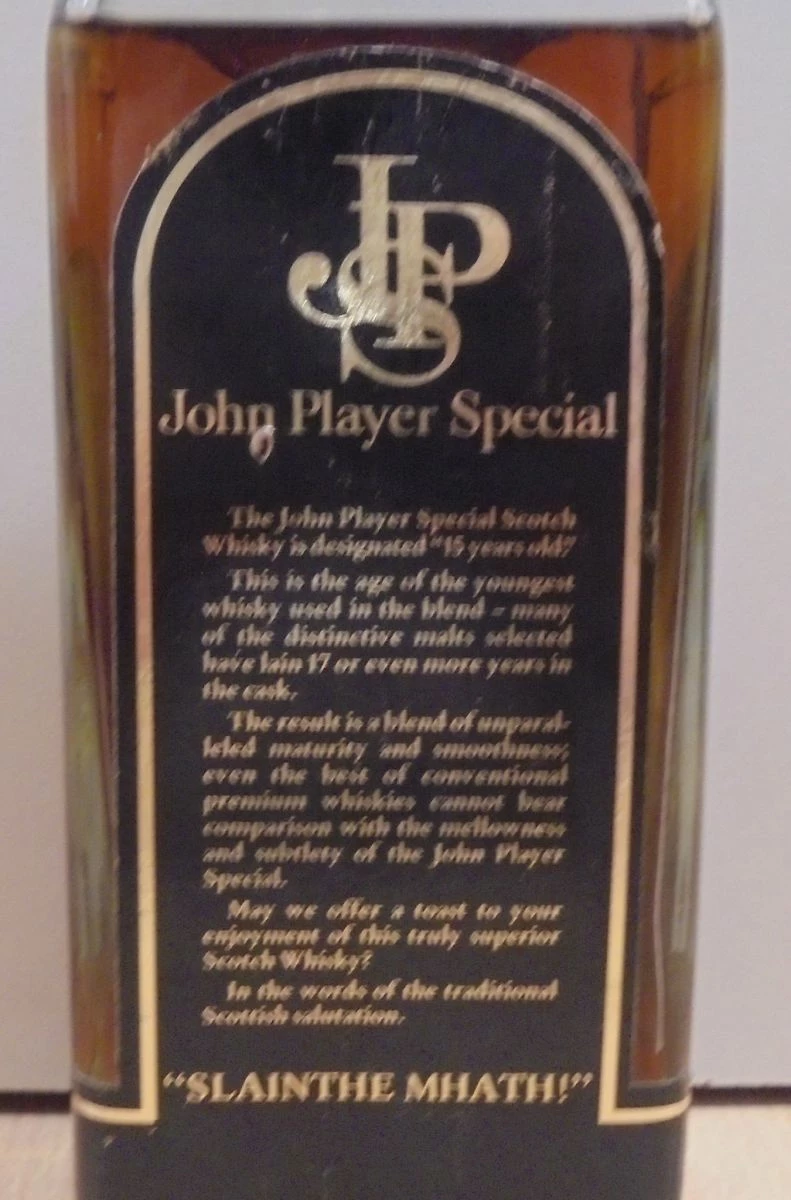 Vendora John Player Special Scotch Whisky 15 ετών 750ml δεκαετίας '70 - Image 6
