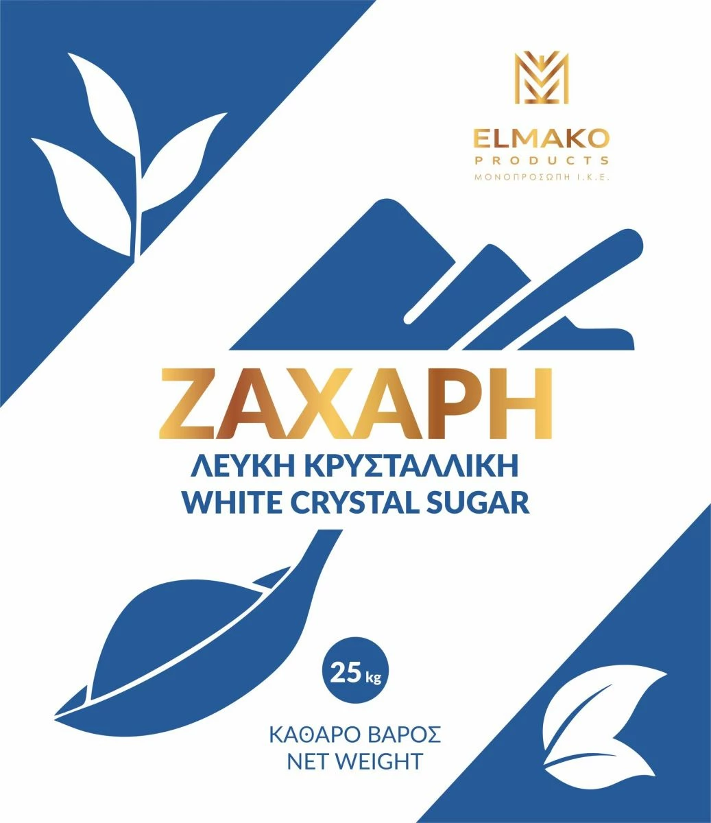 Vendora ΖΑΧΑΡΗ ΛΕΥΚΉ ΚΡΥΣΤΑΛΛΙΚΉ ΣΕ ΣΥΣΚΕΥΑΣΊΕΣ 50 ΚΙΛΩΝ