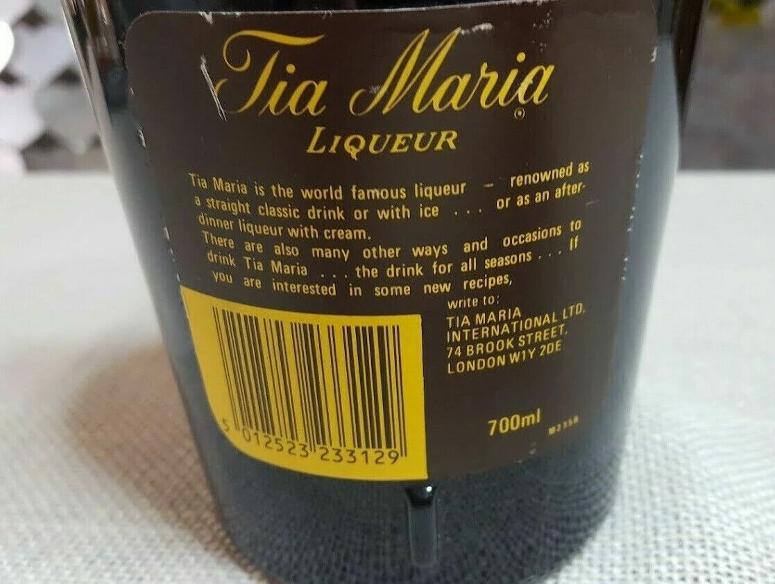 Vendora Tia Maria Liqueur De Cafe 700ml 31,5 % Vol. Δεκαετιας 70/80 - Image 3