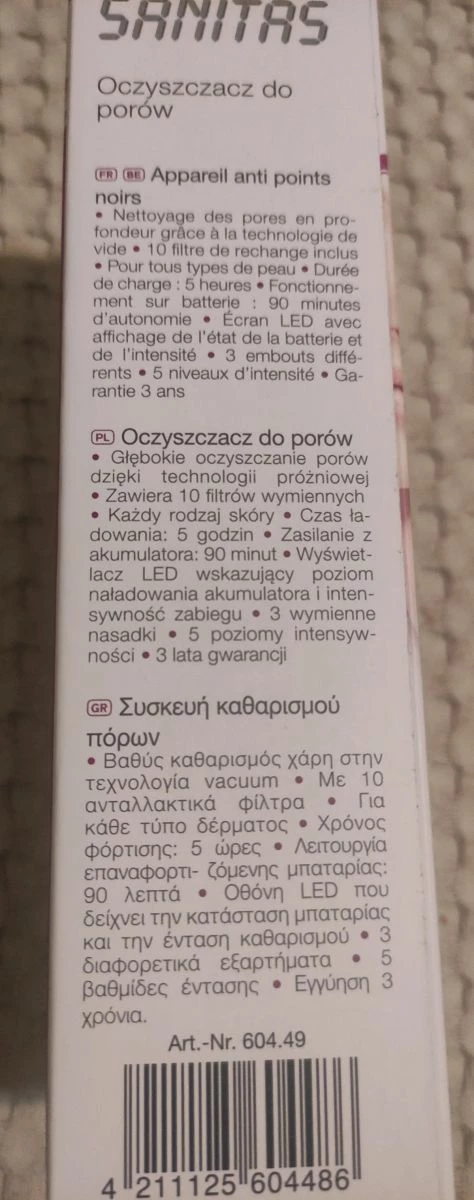 Vendora SANITAS συσκευή καθαρισμού πόρων - Image 2