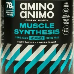 Vendora 500gr PROTEIN SHAKE Amino Animo Muscle Synthesis Χωρίς Γλουτένη Λακτόζη Βανίλια 500gr