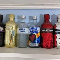 Vendora Συλλογή από 6 ABSOLUT VODKA Συλλεκτικές Θήκες / Μπουκάλια (άδεια)