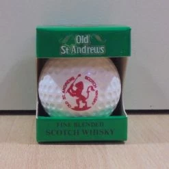 Vendora Old St. Andrews Scotch Whisky παλιό μπουκαλάκι μινιατούρα σε σχήμα μπάλας γκολφ