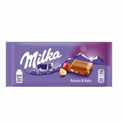 Vendora ΣΟΚΟΛΑΤΑ MILKA RAISINS & NUTS 100gr